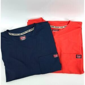 Wrangler Workwear T-Shirt Lot of 2 Performance Base Layer Size 2XLT